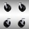 Service Caster 8 Inch SS Glass Filled Nylon Swivel Caster Set with Roller Bearings 2 Brakes SCC SCC-SS30S820-GFNR-2-TLB-2 - alternate 6